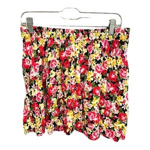 Forever 21 Floral Mini Skirt XL